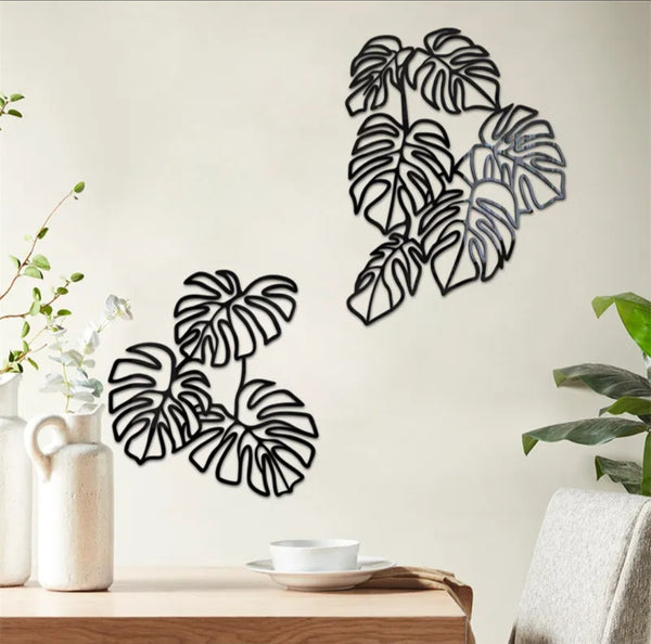 Leaf Mirror Wall Stickers