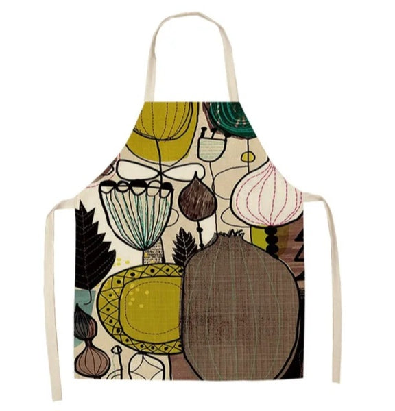 Plant Print Aprons