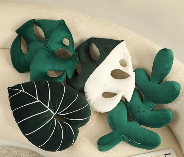 Leaf Plush Pillows