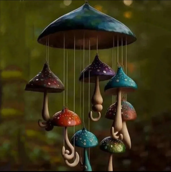 Mushroom Wind Chimes