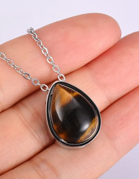 Customisable Tear Drop Style Cremation Pendant 1