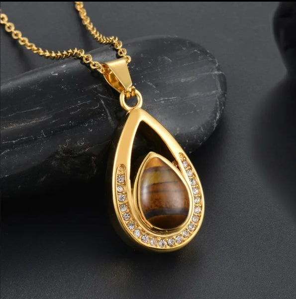 Customisable Tear Drop Style Cremation Pendant 2