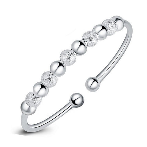 Sterling Silver Bead Cuff Bracelet