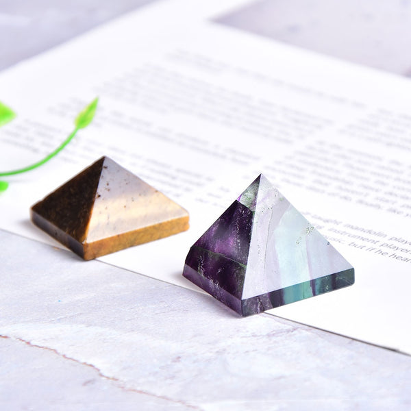 Natural Crystal Pyramid Healing Stones