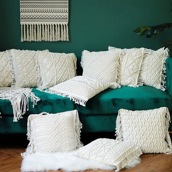 Macramé Handwoven Cushion Covers