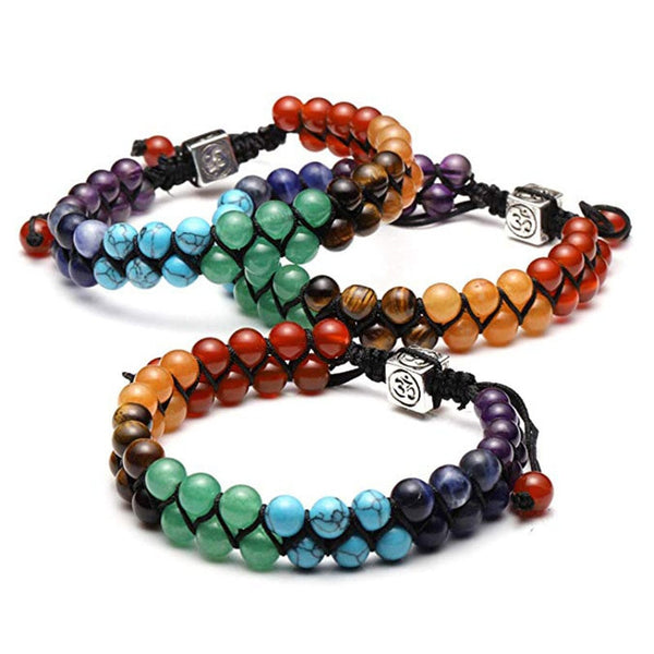 Double Layer 7 Chakra Bracelets