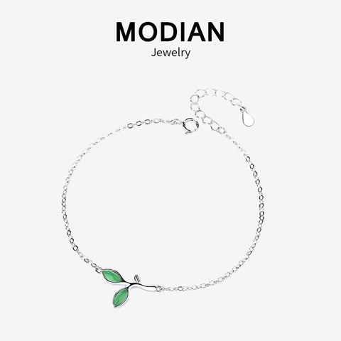 Sterling Silver Natural Peridot Bracelet