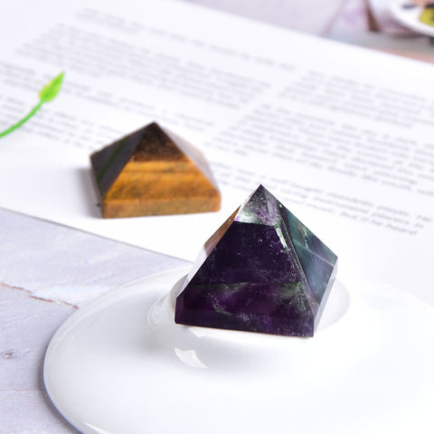 Natural Crystal Pyramid Healing Stones