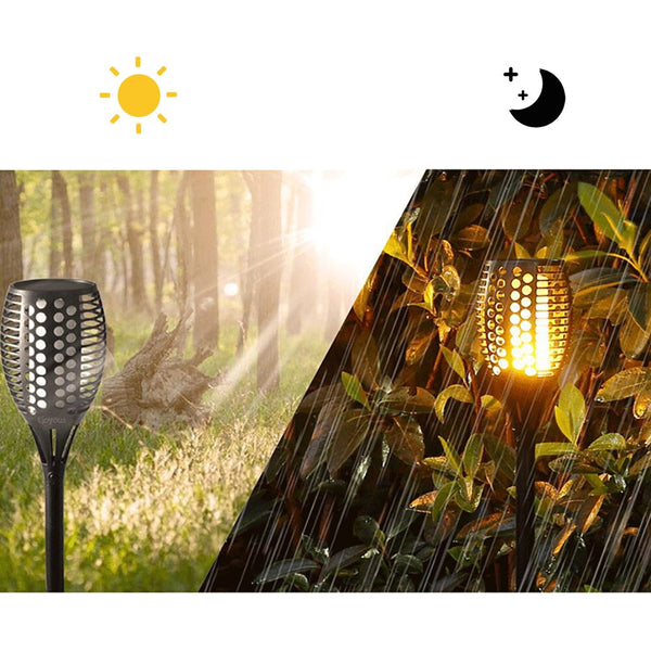 LED Solar Flame Light Outdoor Waterproof