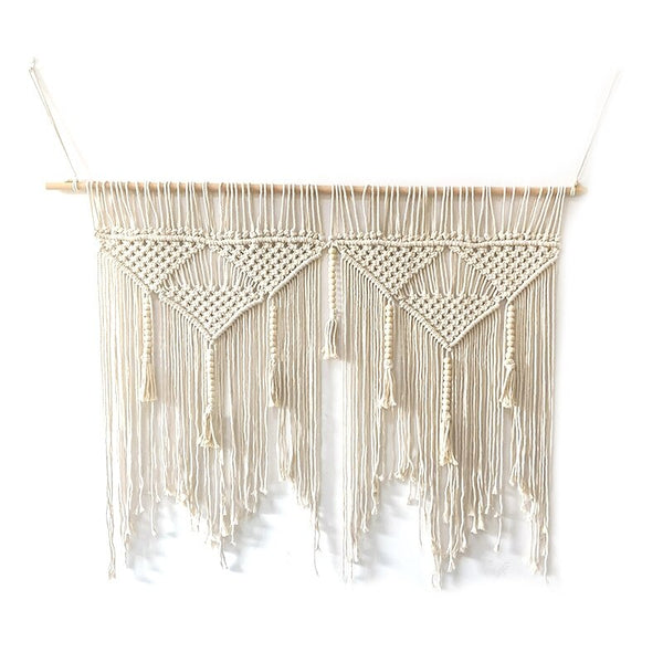 Large Macramé and Beads Nordic Style Wall Hanging