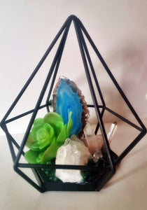 Hanging Pyramid Gemstone Cluster